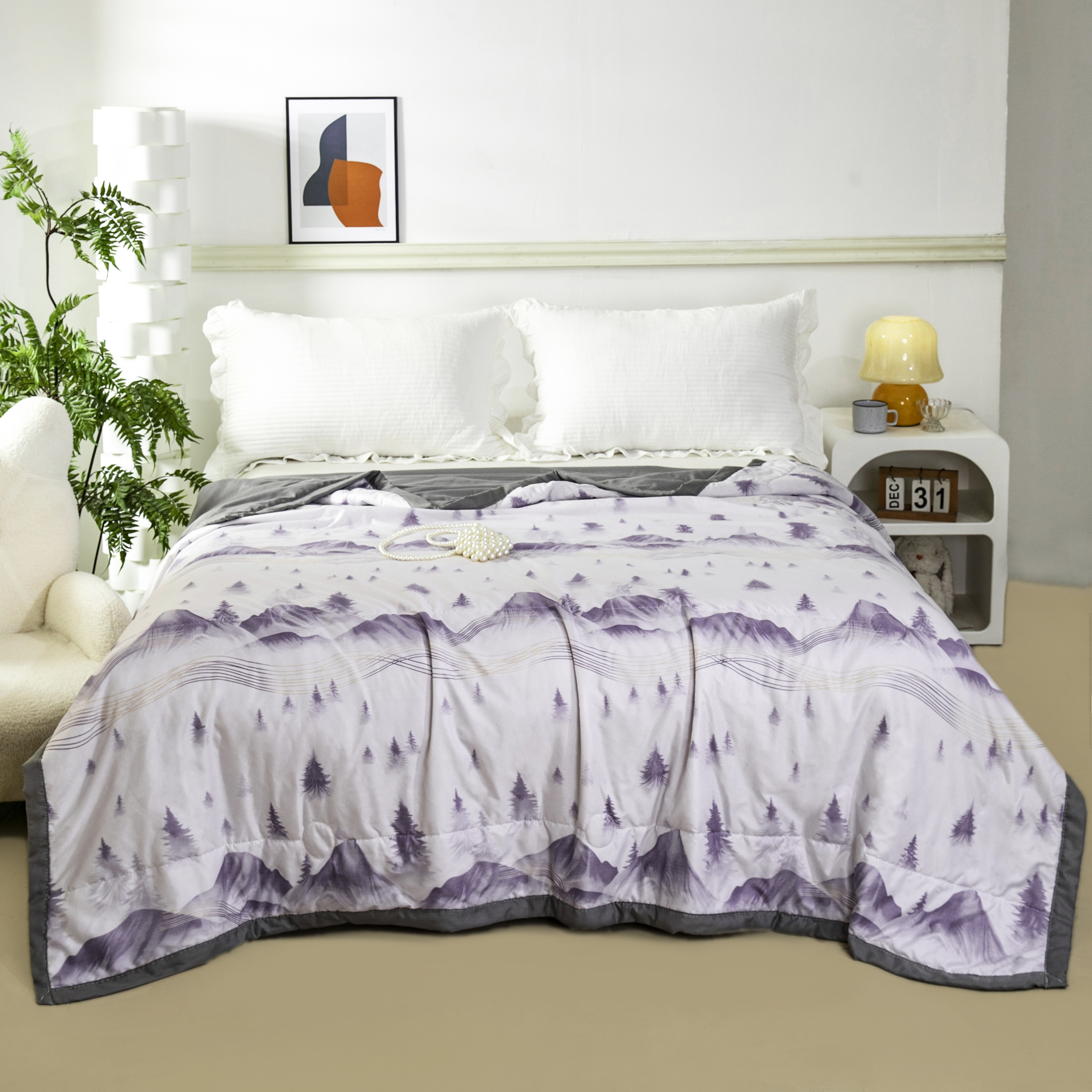 【免费30天试睡】2025新款轻奢印花夏凉被150*200cm空调被夏被