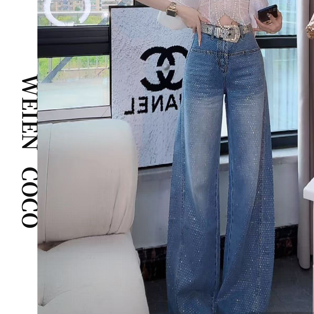 【薇恩COCO】满钻时尚气质牛仔裤百搭潮流韩版春夏时尚裤K4118