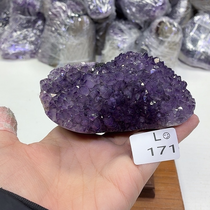 水晶摆件未镶嵌天然紫水晶