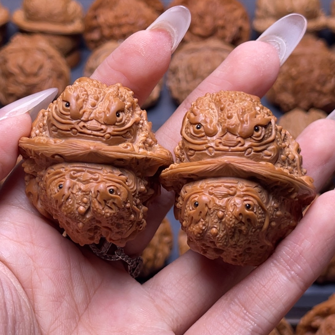 怀***人核桃手串/手链四面龙蟾歪核福利款