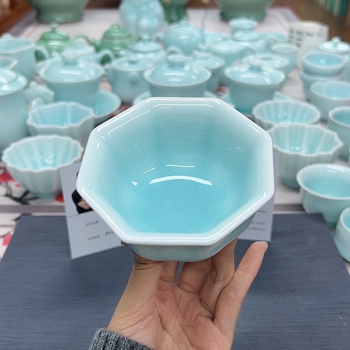 云间青瓷龙泉小米茶器