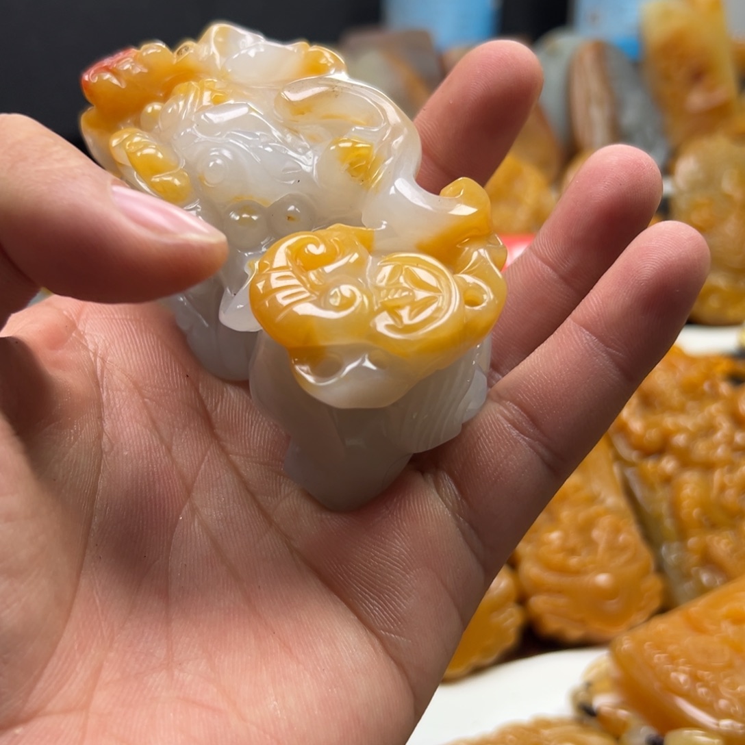 石英质玉（黄龙玉）未镶嵌多选一发货