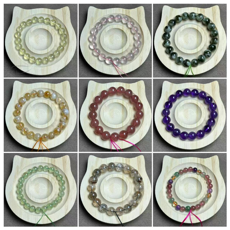 【直播链接】水晶手串手链粉水晶黄水晶紫水晶白水晶草莓晶茶晶