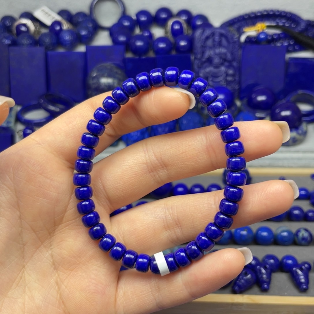 青金石手串6+未镶嵌