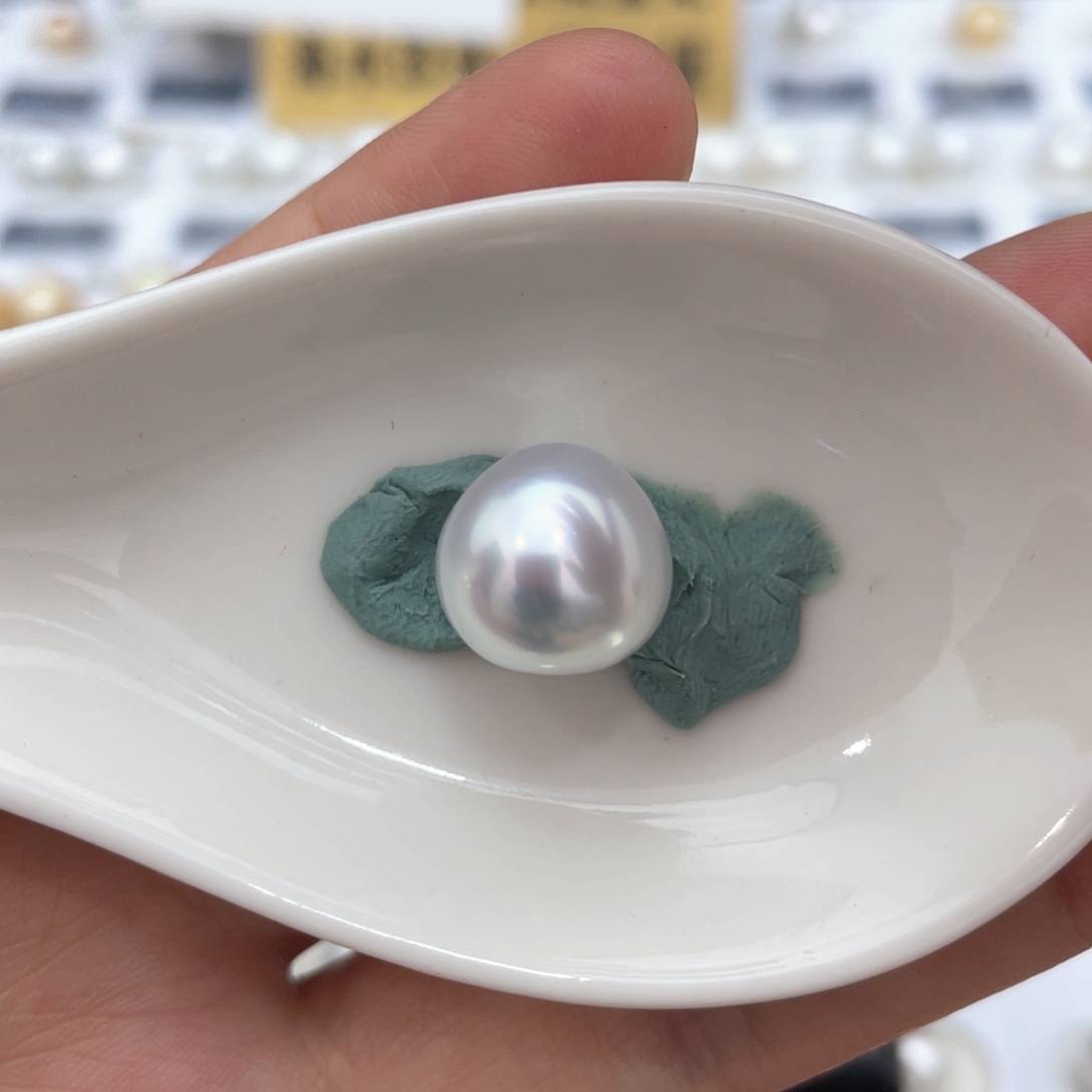 海水珍珠裸珠未镶嵌澳白12-13mm