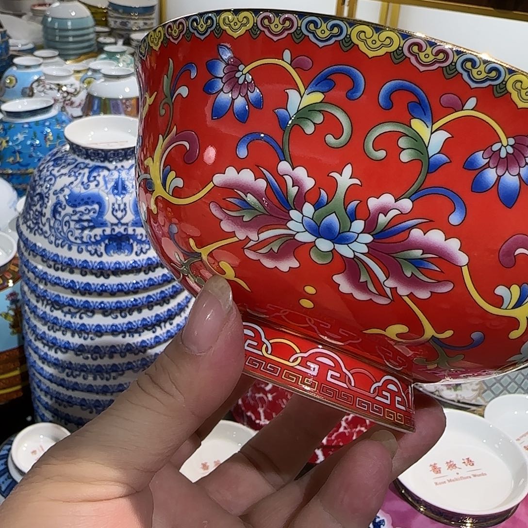 嗯***！骨瓷珐琅彩工艺制作2