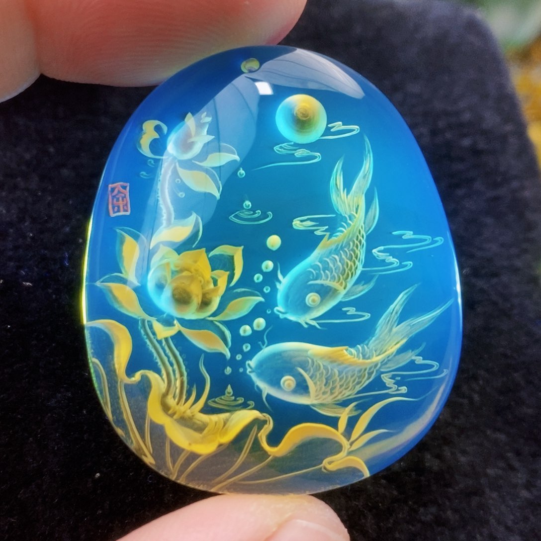 【闪购商品】蓝珀吊坠(不含链)未镶嵌