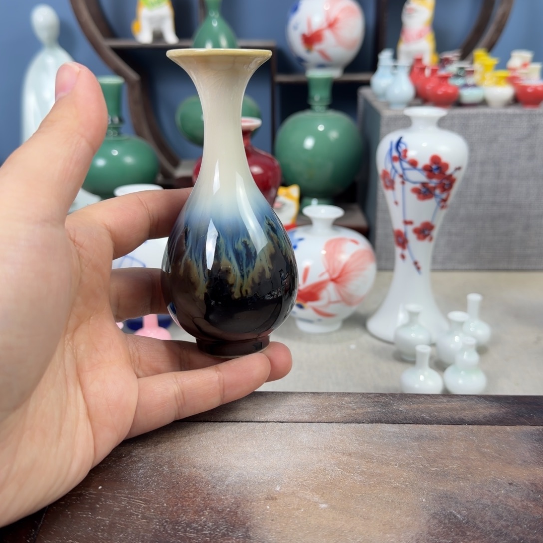 陶瓷手工小花器摆件