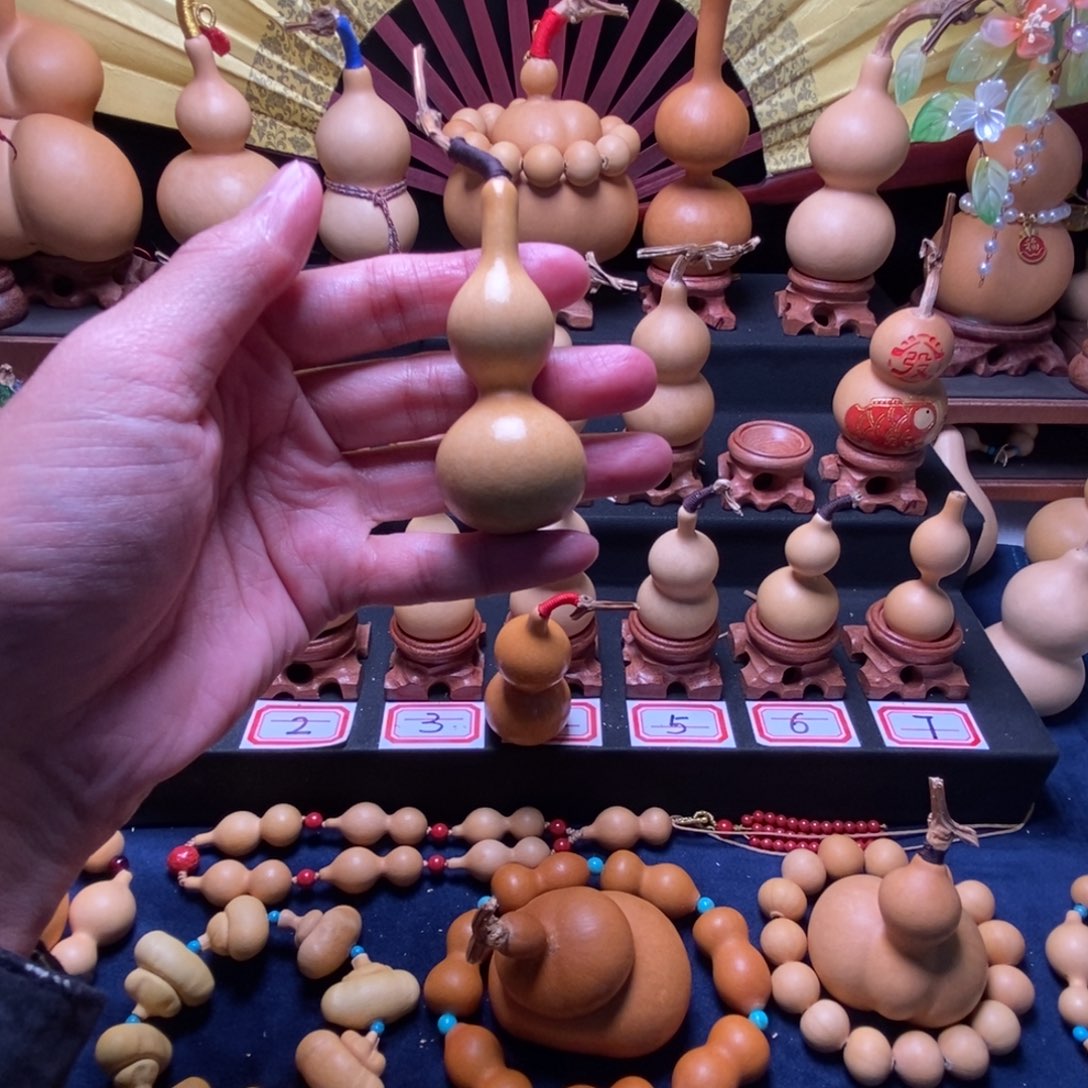 鱿***鱼手把件盘玩小葫芦