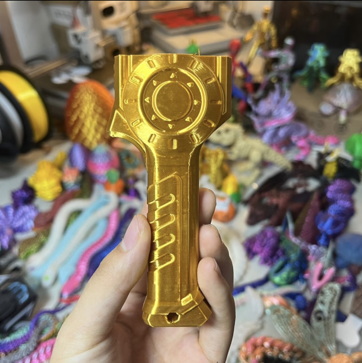 3D打印迷你伸缩剑 儿童玩具 