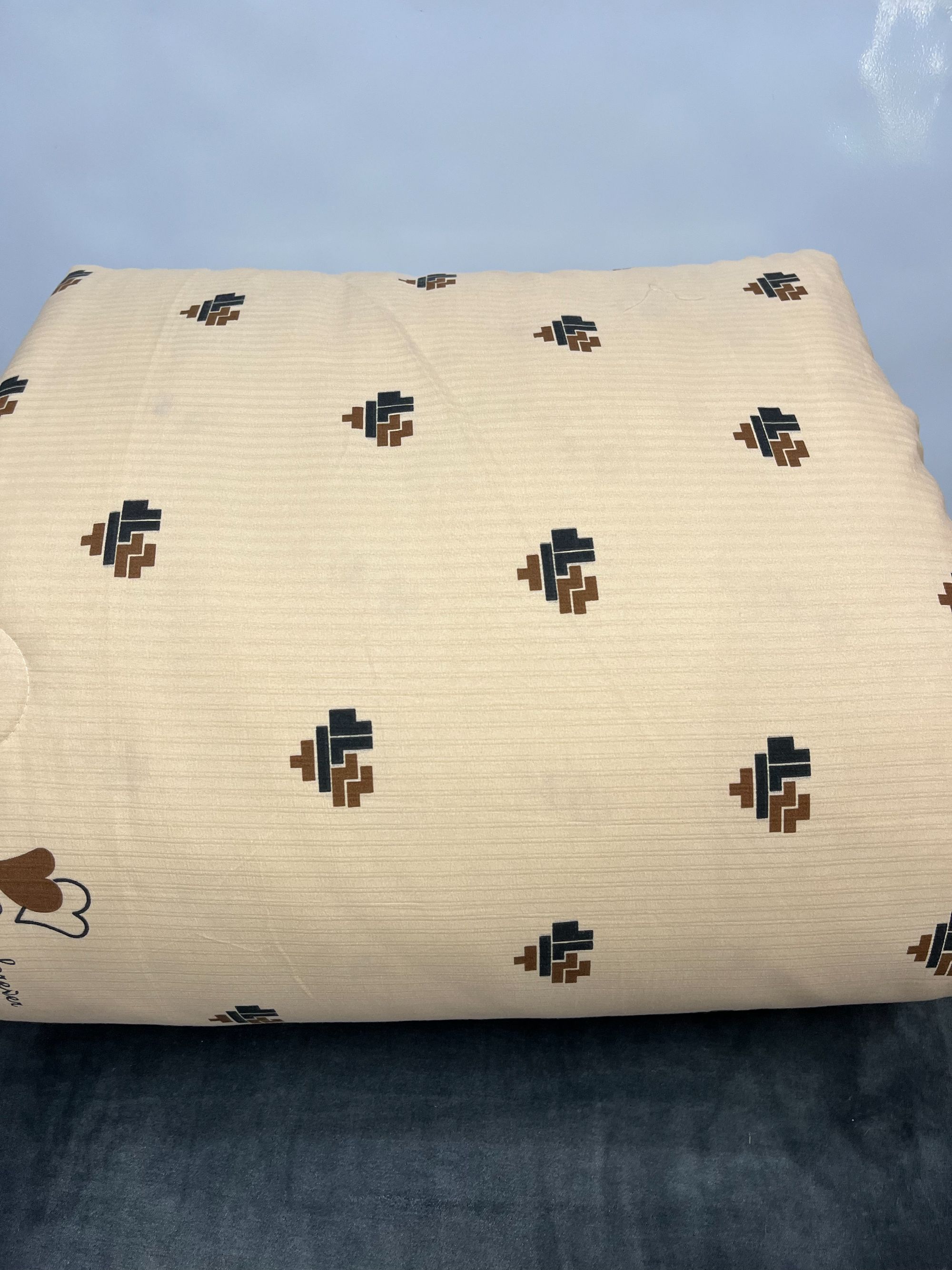 咖色爱心春秋被200*230cm双人四季被3.5-4斤微瑕