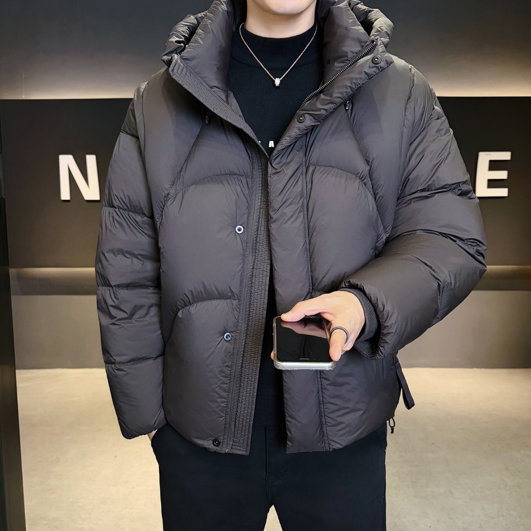 抗极寒90白鸭绒加厚面包羽绒服男冬季装2025新款潮流宽松保暖外套