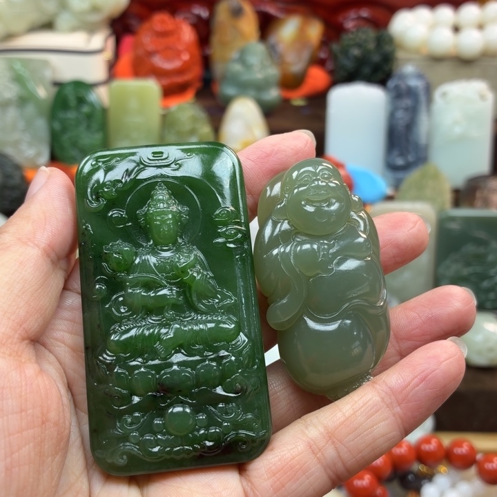 璞***玉和田玉未镶嵌颈饰