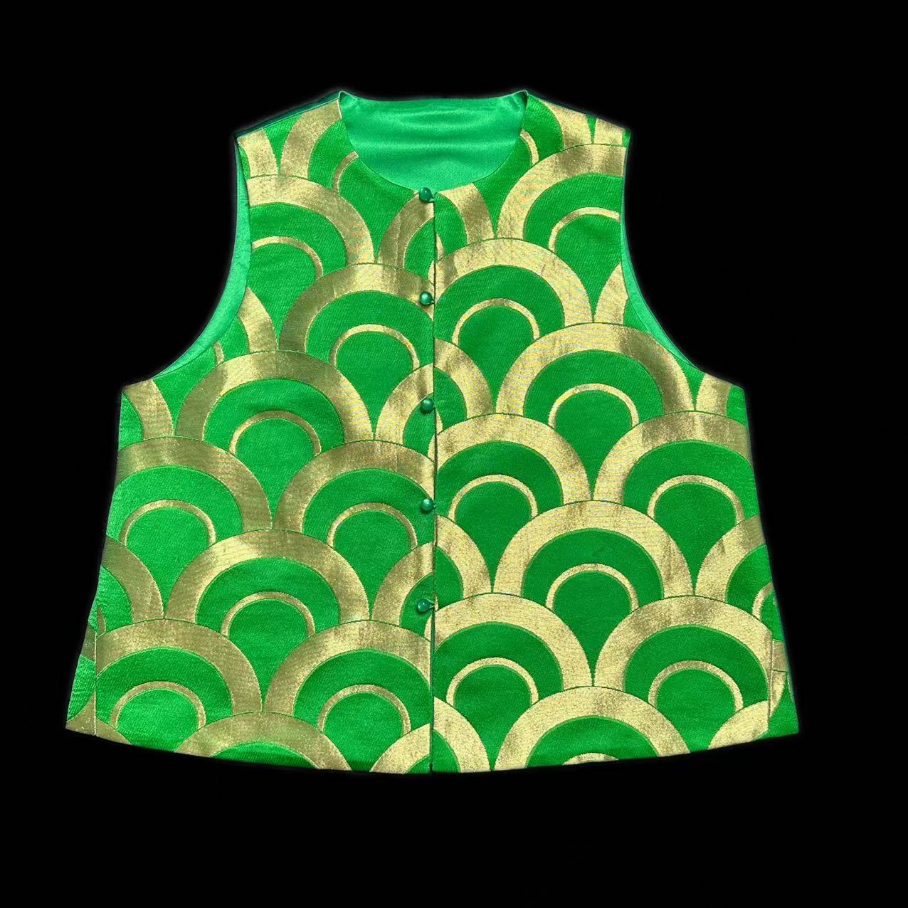 锦帛花衣天下原创设计传统软段新中式国风百搭女装春秋太太服外套