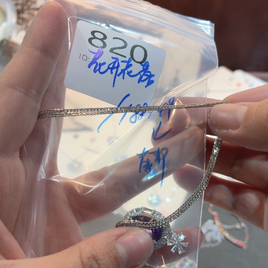 925银合成立方氧化锆项链