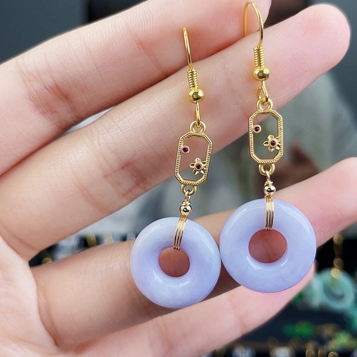 翡翠耳饰未镶嵌饰品