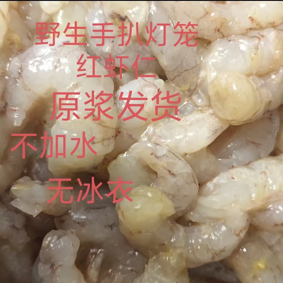 源源鲜-大连野生手扒灯笼红虾仁 原浆货无冰衣顺丰揽收后概不退款