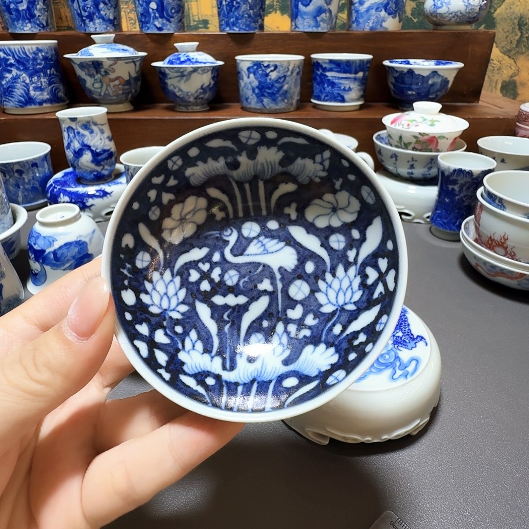 泥塑仿元杯子手工手绘