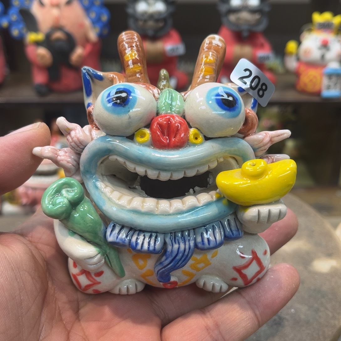 陶瓷纯手工抽象陶瓷摆件208