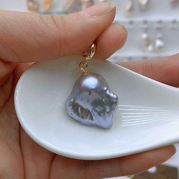 淡水珍珠颈饰银S925镶嵌