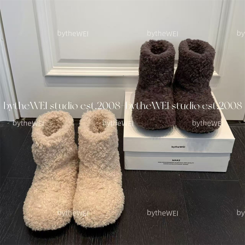 bytheWEI【小熊雪地靴】内增高足弓支撑版～网红同款毛毛雪地靴女