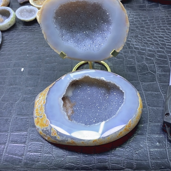 未镶嵌珠宝半成品水晶聚宝盆