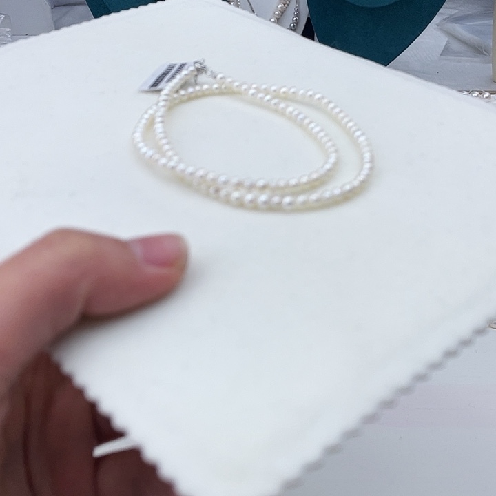 淡水珍珠颈饰未镶嵌卡3-4炫彩