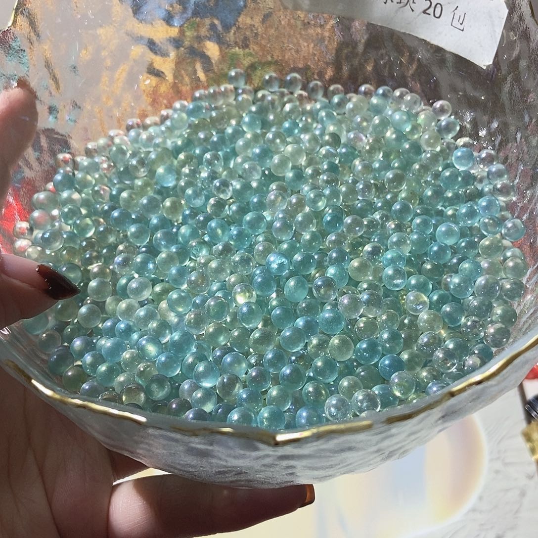 塑料人鱼姬玻璃米珠炫彩200毫升