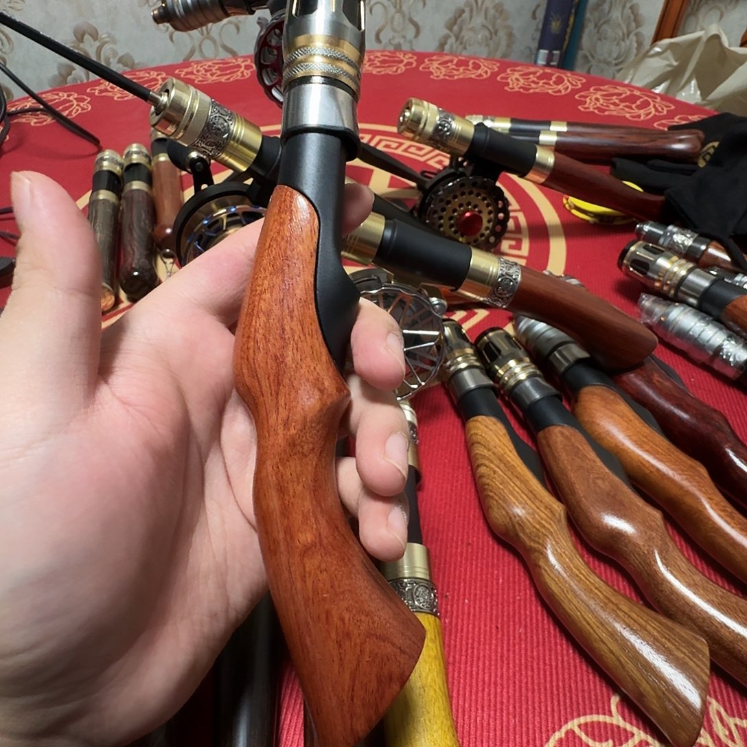 缅甸花梨木带30长杆稍