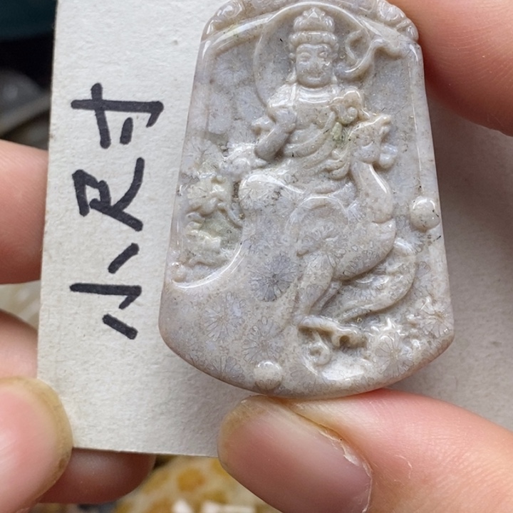 硅化珊瑚（珊瑚玉）未镶嵌颈饰