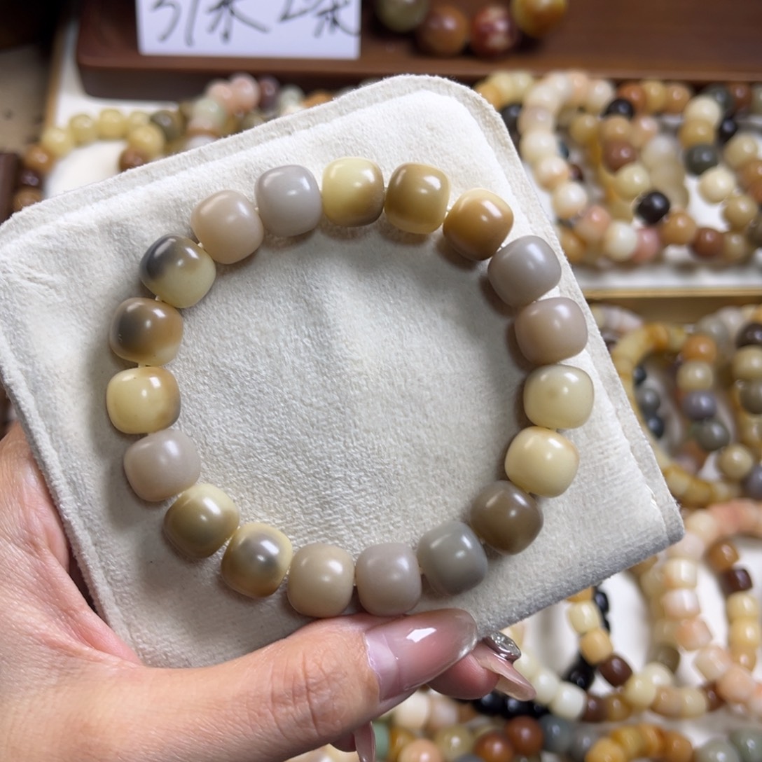 手串菩提根/象牙果新款干磨飘花12