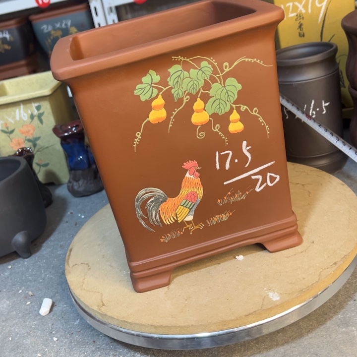 紫砂花盆紫砂花盆