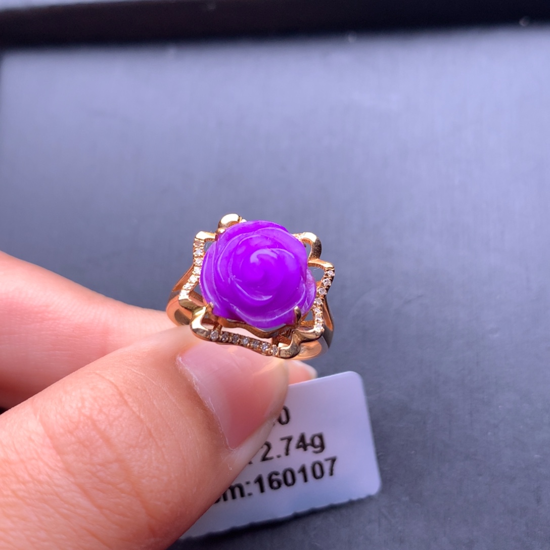 苏纪石（舒俱来）戒指18K金镶嵌