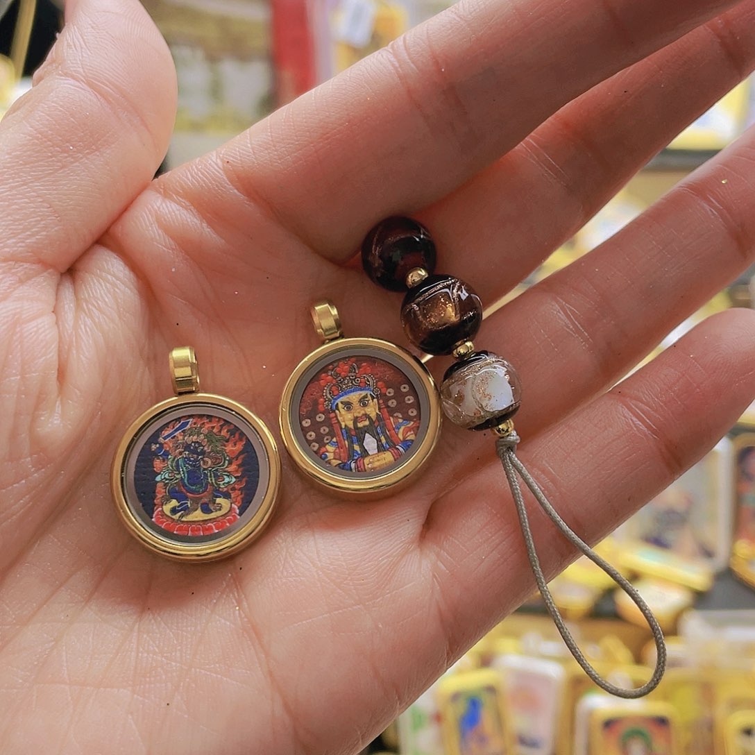 吊坠古*唐卡的制作方法与技巧第二节