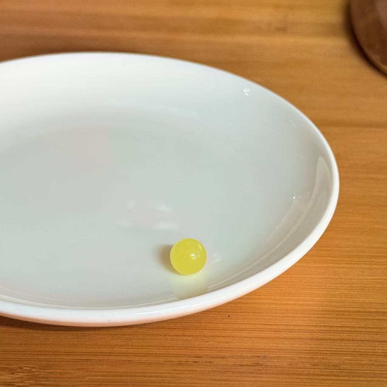 【珠宝厂长】俄料鸡油黄白花蜜蜡单珠9-9.5mm