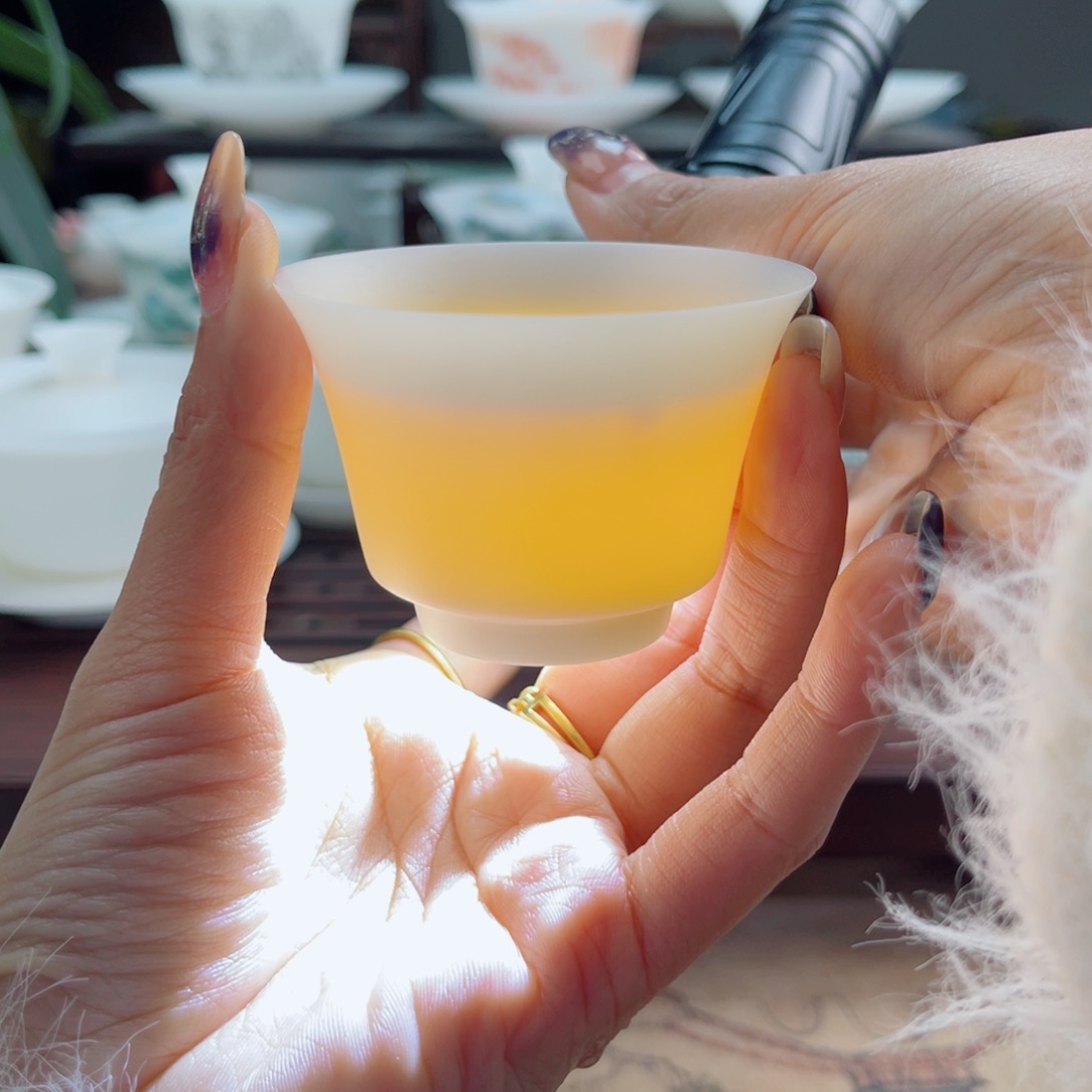 超薄胎羊脂玉瓷素烧50毫升福利款