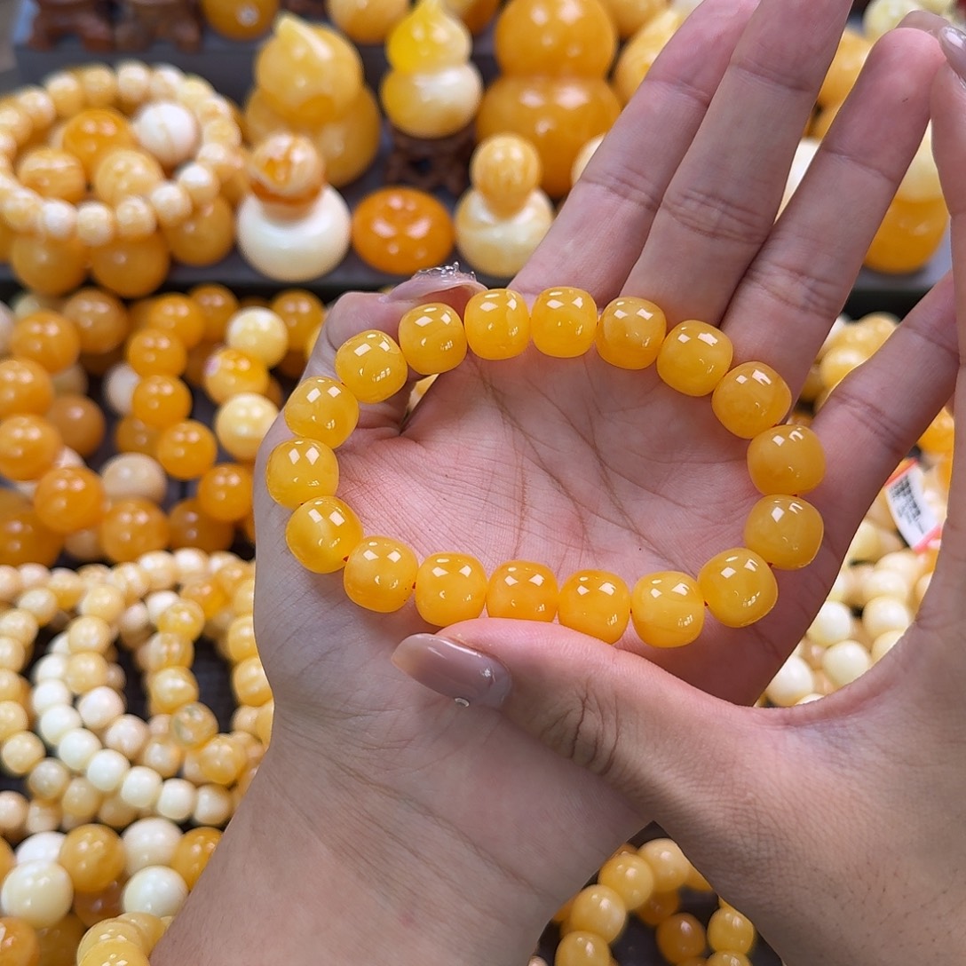 蜜蜡未镶嵌珠宝奇石同料13mm