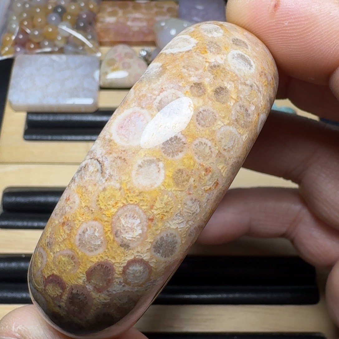 硅化玉纯天然色有机玉石未镶嵌52.5圈口