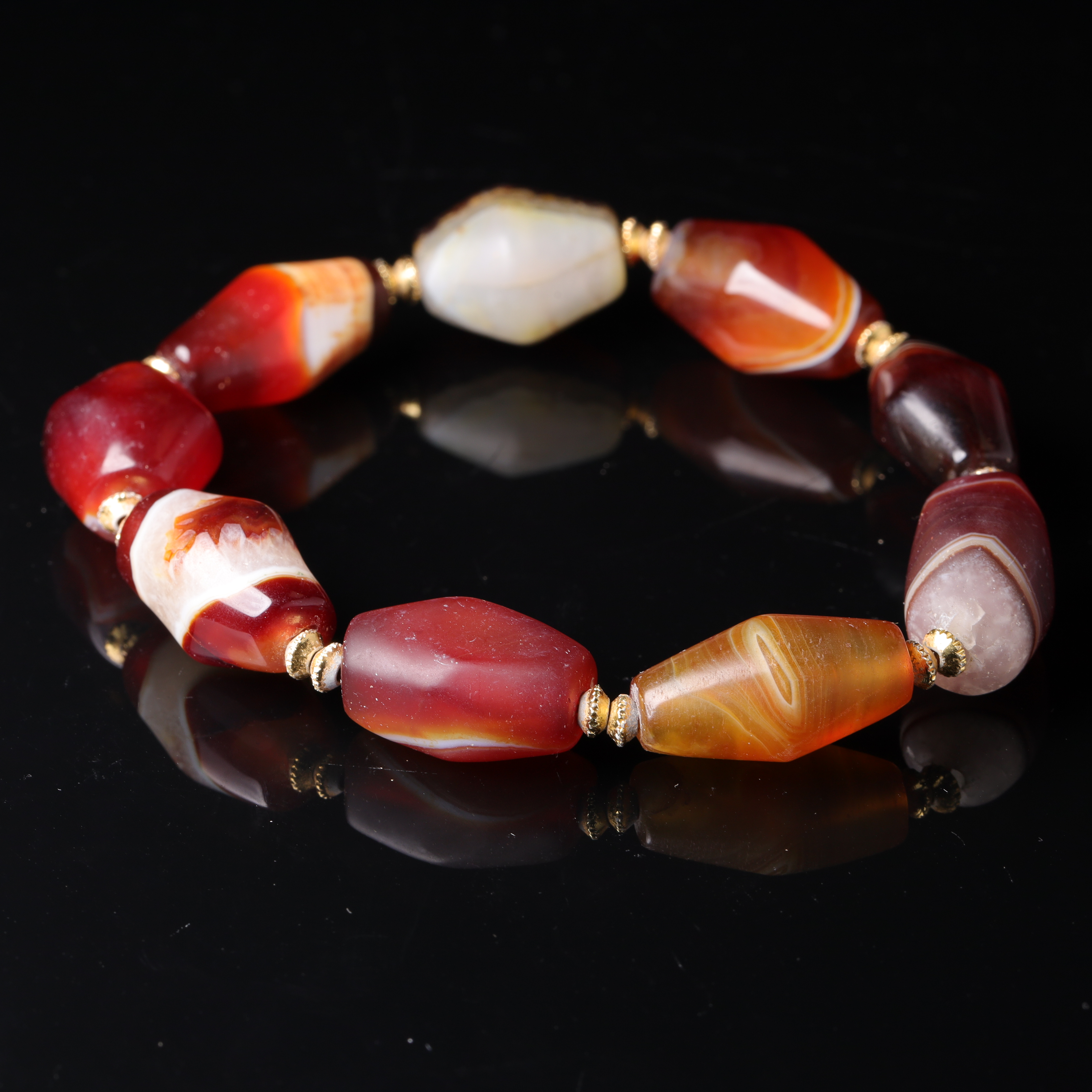 明代天然玛瑙手串-NX