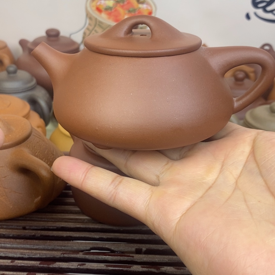 紫砂茶壶满瓢原矿深井紫泥240cc左右0添加