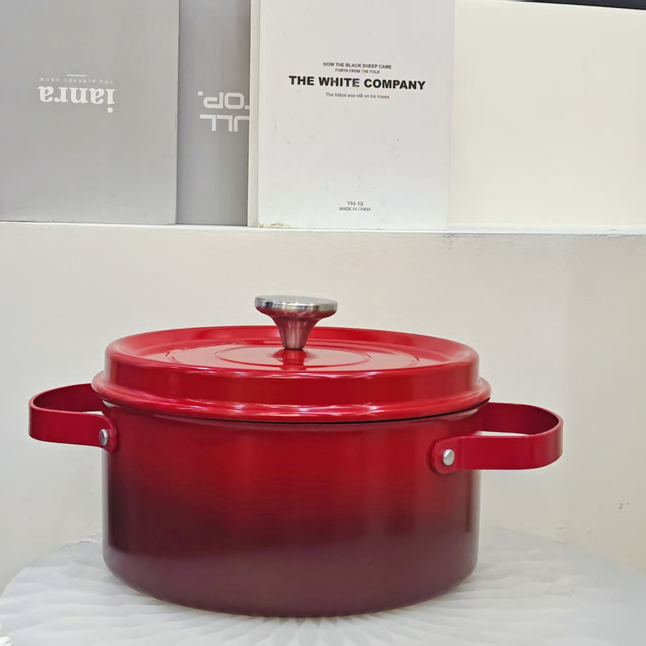 铸铁珐琅锅家用不粘炖锅电磁炉适用汤锅焖烧锅00000000（随机发货）