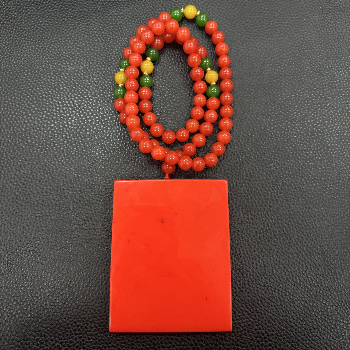 吊坠 时尚百搭红方大无事牌吊坠（多样性拍一发一）