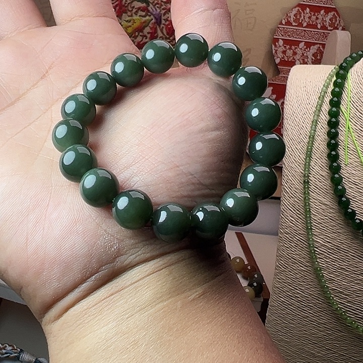 和田玉未镶嵌手链