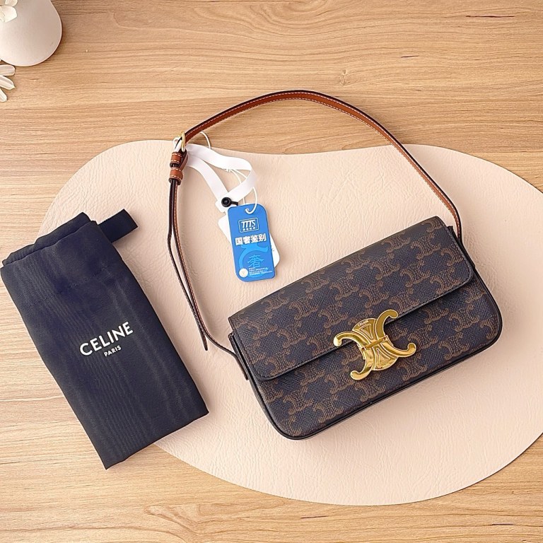 95新 Celine/思琳 【九筒奢品】凯旋门腋下/单肩包/1838