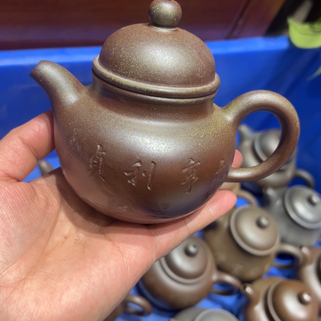 贵台龙窑柴烧茶壶55