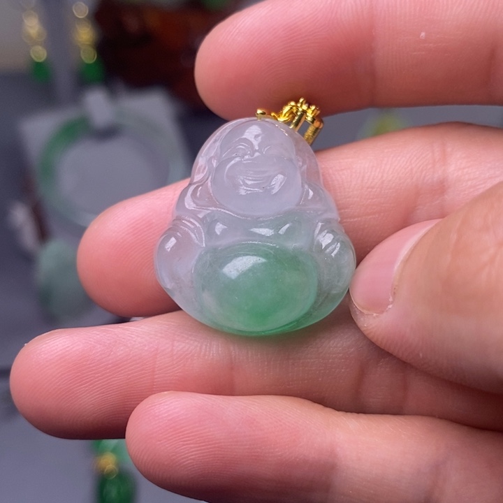 翡翠未镶嵌颈饰吊坠