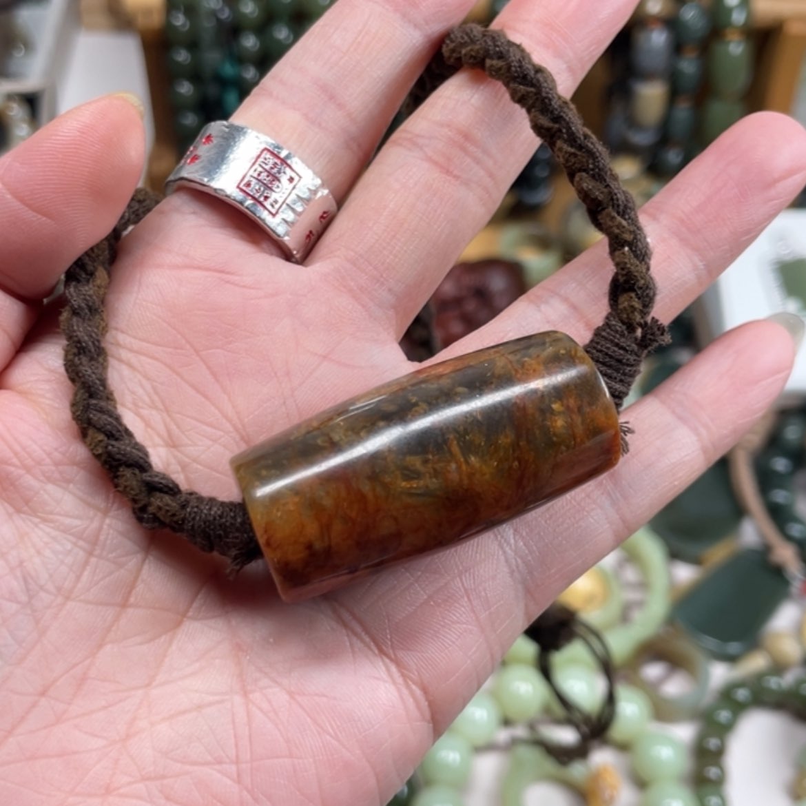 【闪购商品】岫岩河磨玉（透闪石质玉）挂件未镶嵌