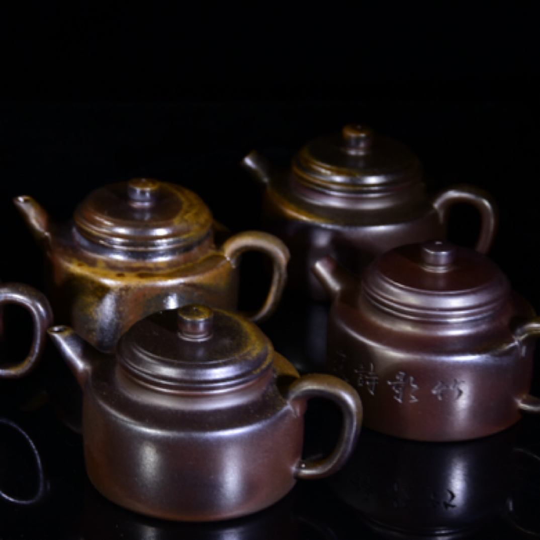 德钟 280cc 原矿底槽清高温无釉柴烧 宜兴紫砂茶器