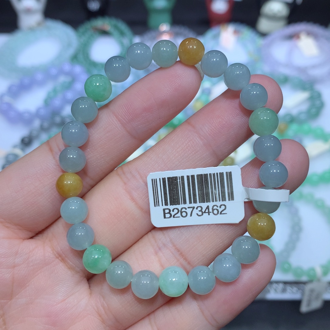 翡翠未镶嵌手串天然