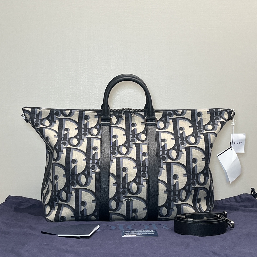 99新 DIOR/迪奥 【小竹子首播福利】Weekender40老花单肩包